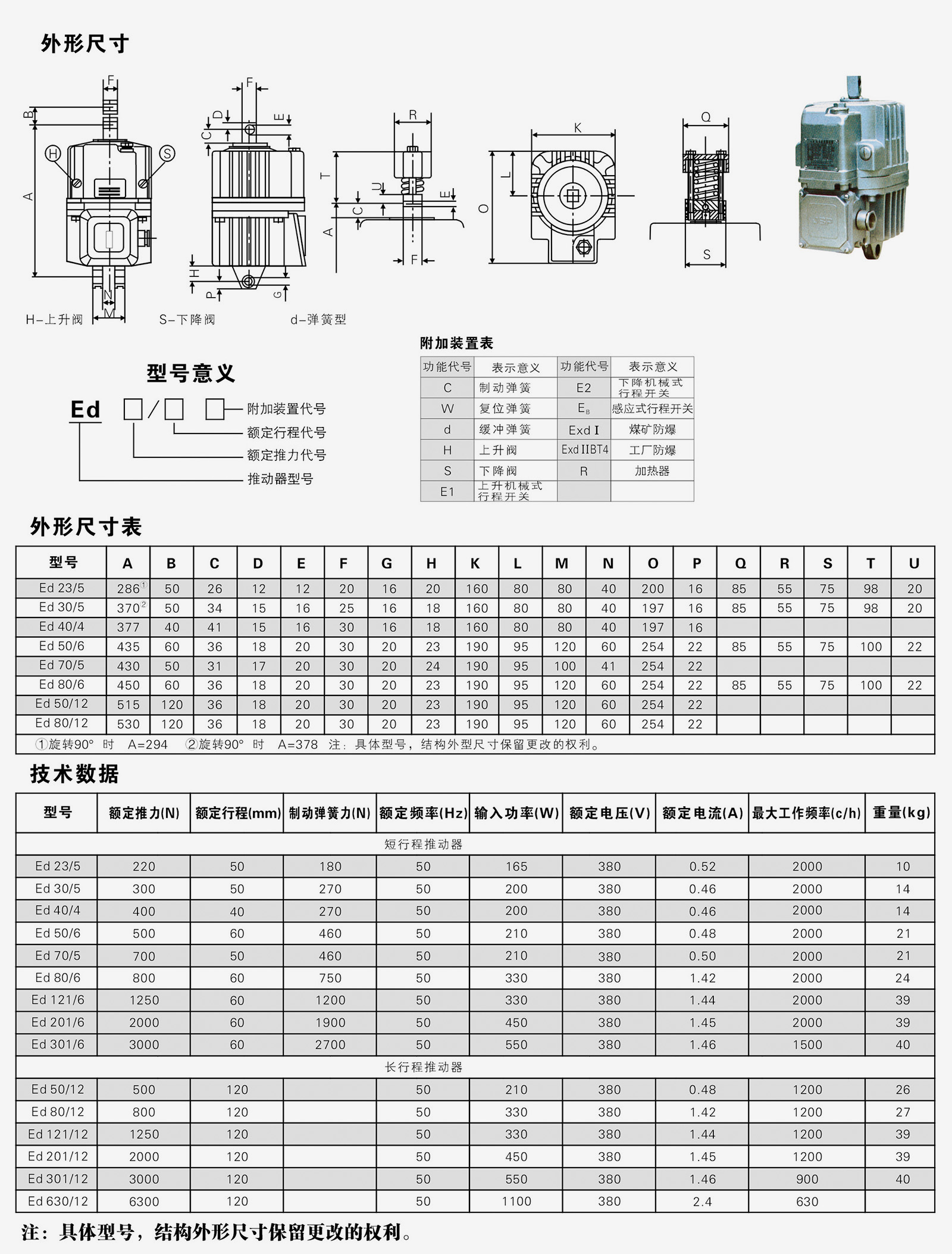 Ed系列推動(dòng)器